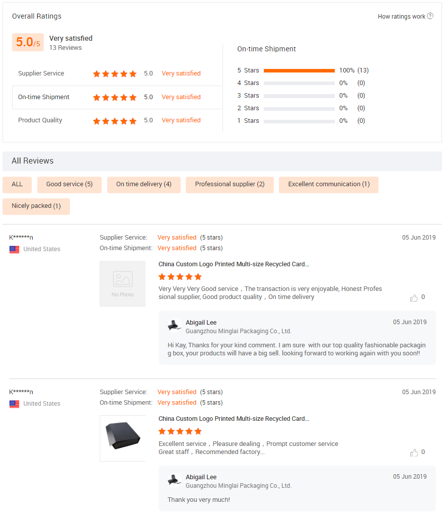Client feedback 1