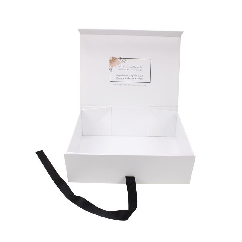 Custom Gift Boxes With Logo And Black Ribbon