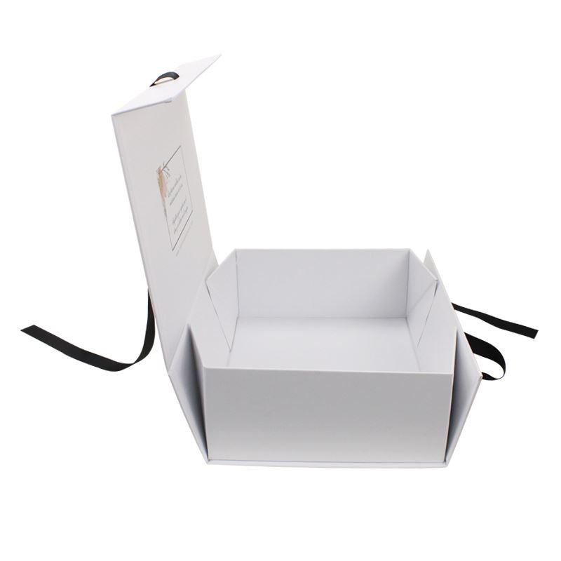 Custom Gift Boxes With Logo And Black Ribbon
