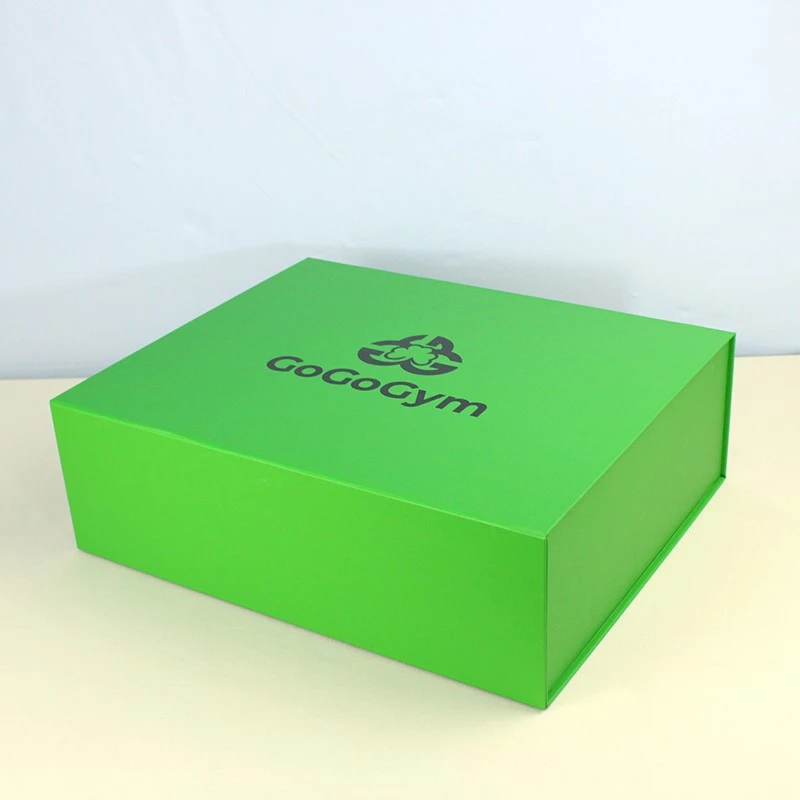 Green Magnetic Box With UV-Spot Logo 2 Green Magnetic Box With UV-Spot Logo 2