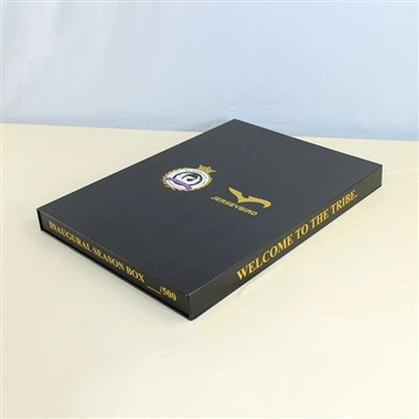 Black Gold Book Shape Magnetic Box