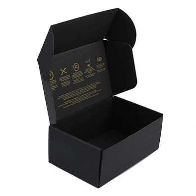 Custom Black Foil-Stamped Mailer Box: Elevating Unboxing Experience