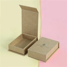 Kraft Pinstripe Magnetic Closure Gift Boxes