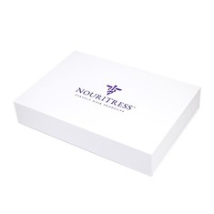 White Hard Gift Box With Magnetic Closure Lid
