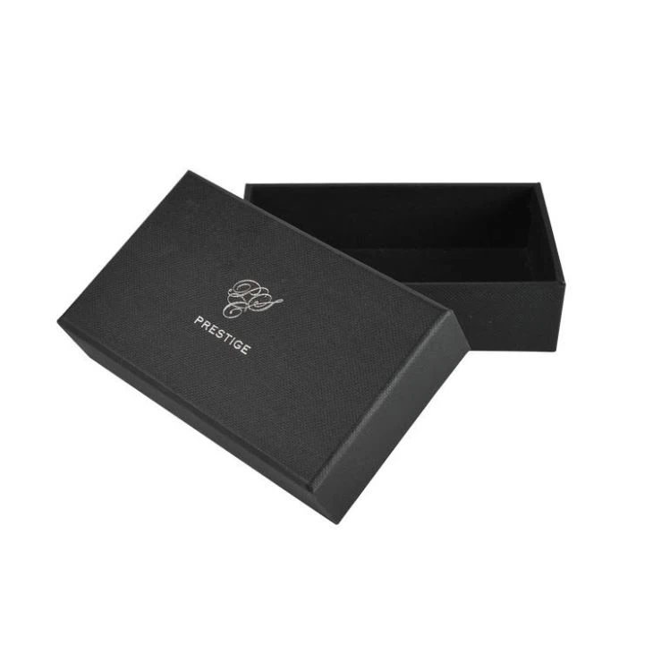 Black Cardboard Box With Lid
