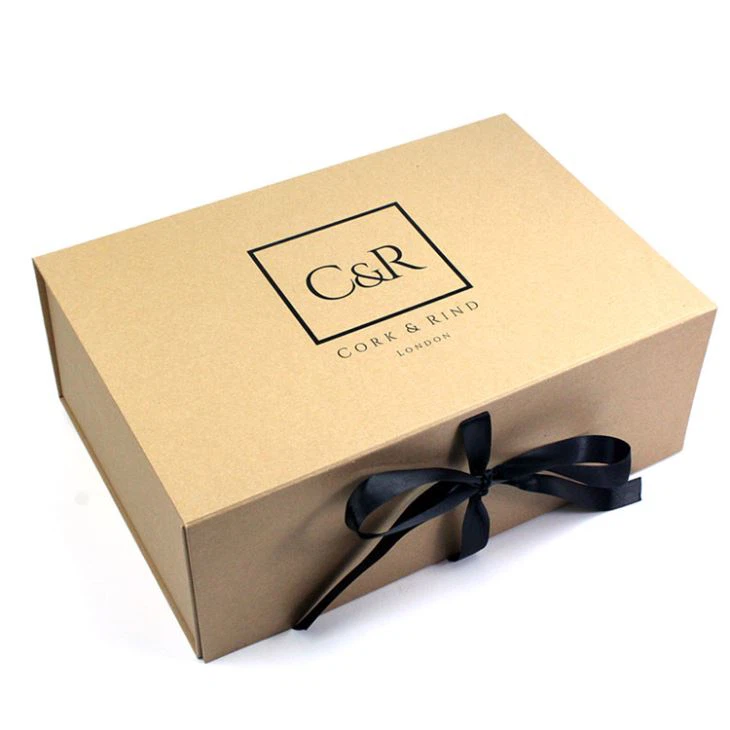 Brown Cardboard Gift Box Foldable Packaging