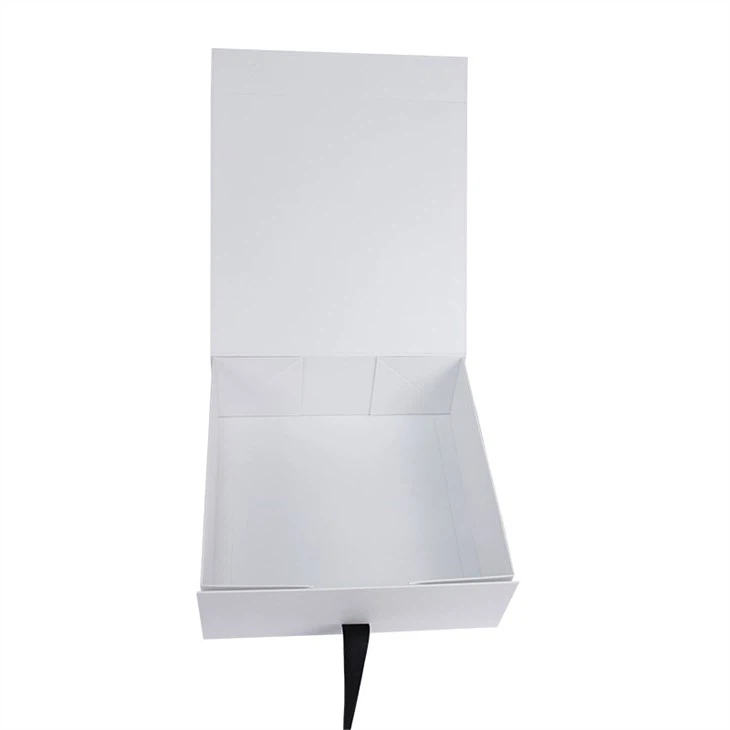 White Gift Box With Ribbon