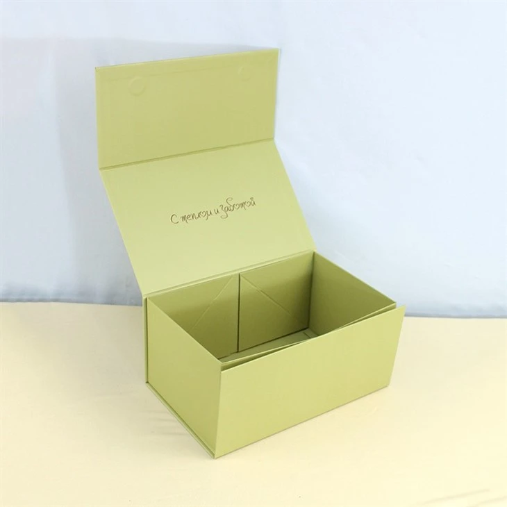 Customized Light Green Folding Magnetic Box (7)
