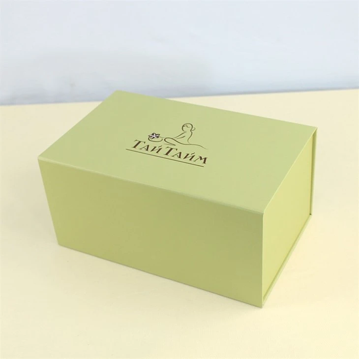 Customized Light Green Folding Magnetic Box (4)